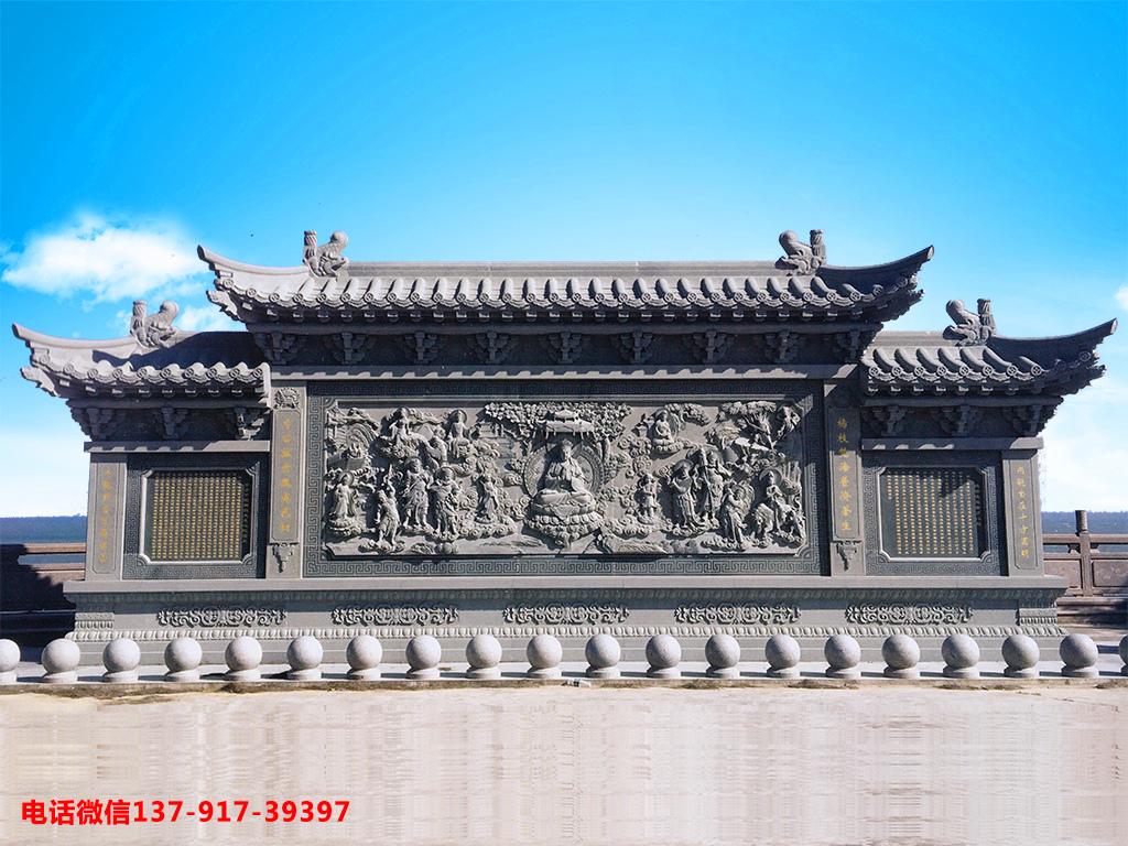 长城石雕寺院浮雕图片